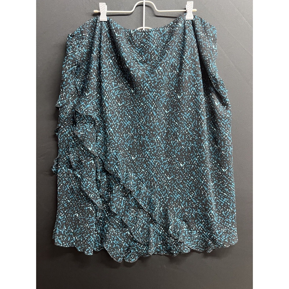 Cato Summer Printed Elastic Waist Lined Skirt Sz 26/28W